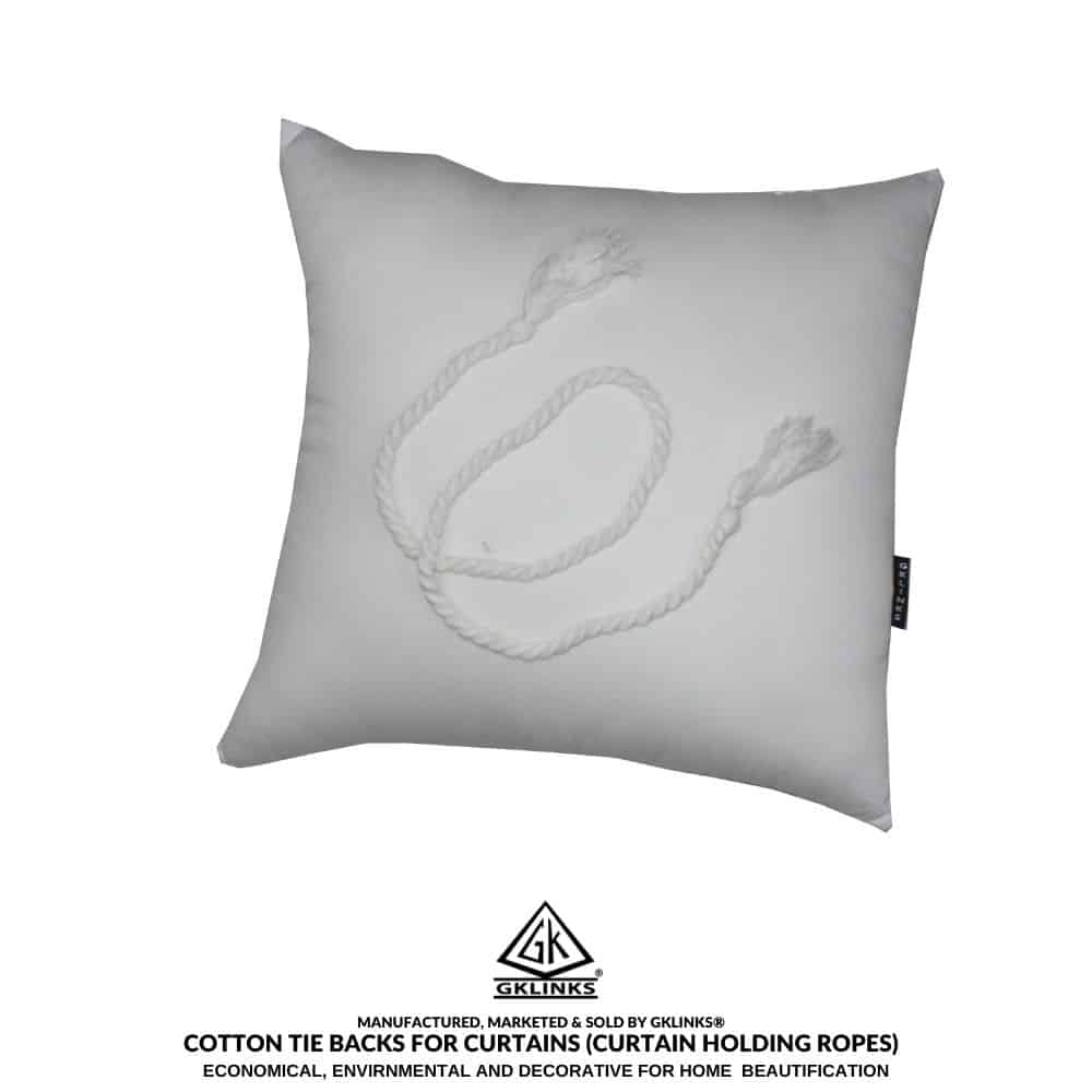 GKLINKS Cotton Hemp Rope Curtain Tiebacks for Home Decoration (White) - Image 3